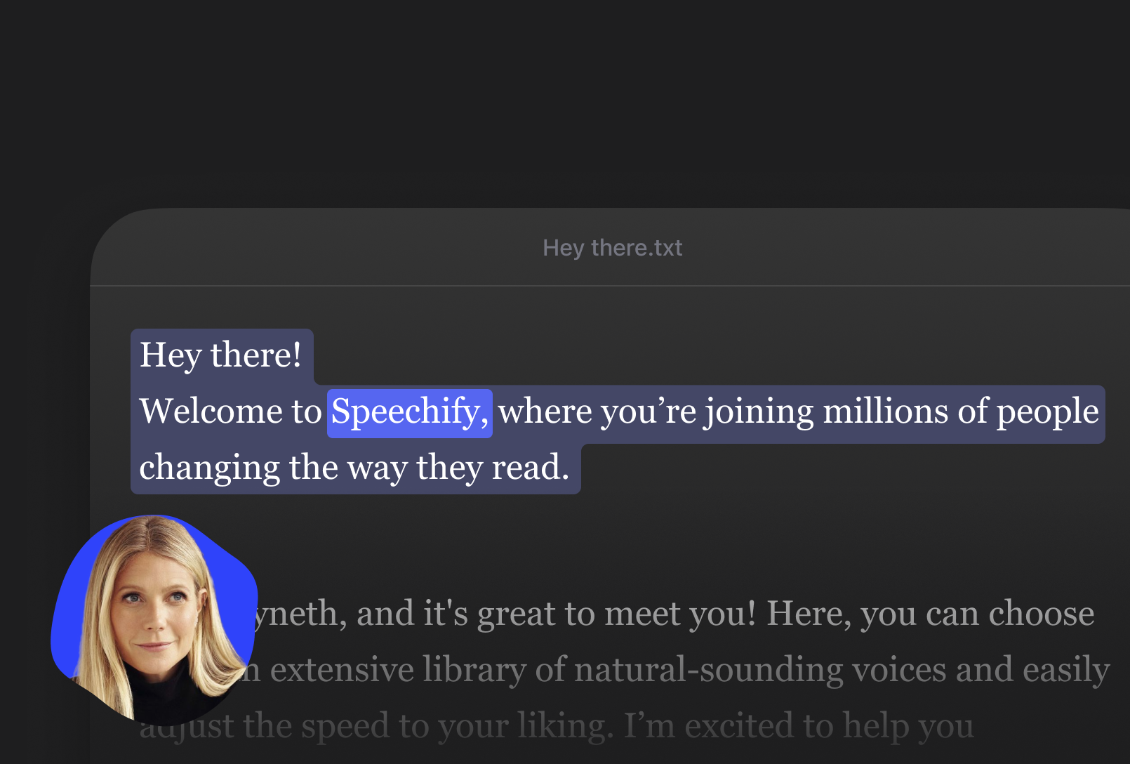 text highlighting
